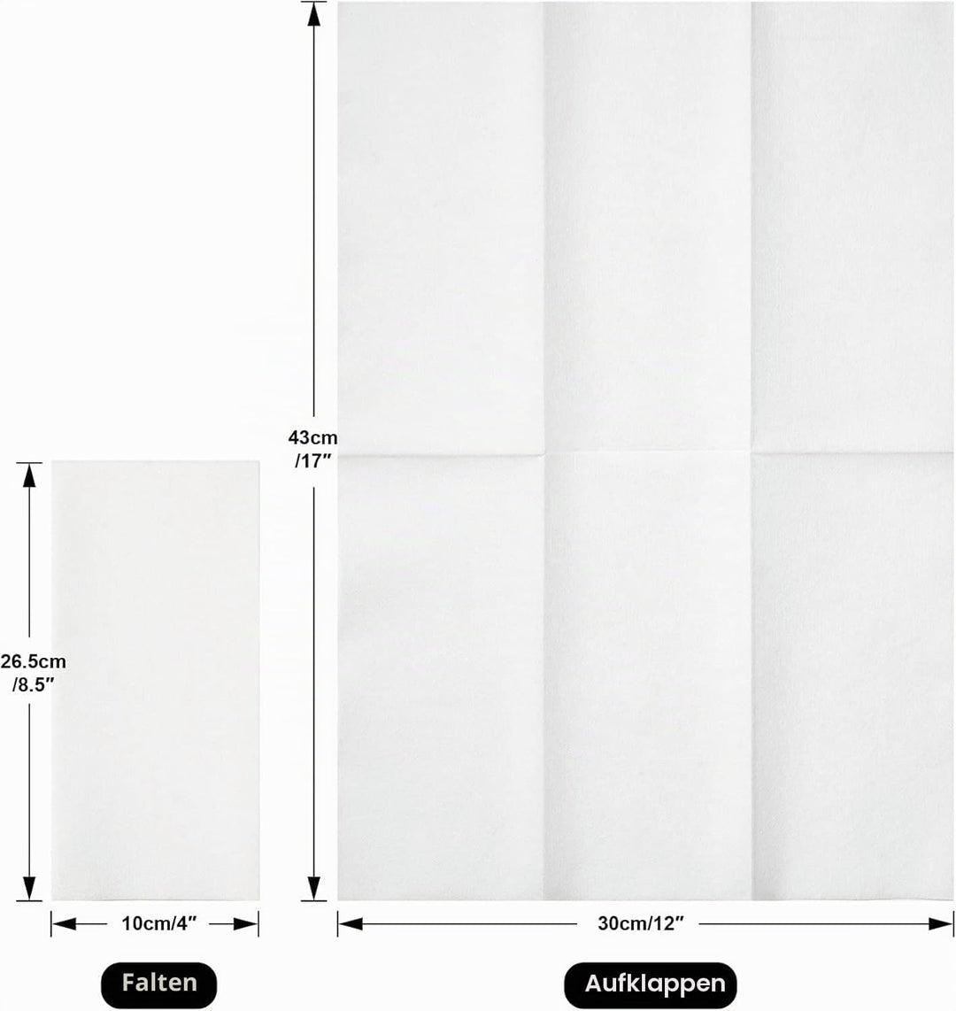 MORGIANA 100 Pack Stoffservietten Weihnachten, Gästehandtücher aus Leinen, Servietten aus Stoffpapie