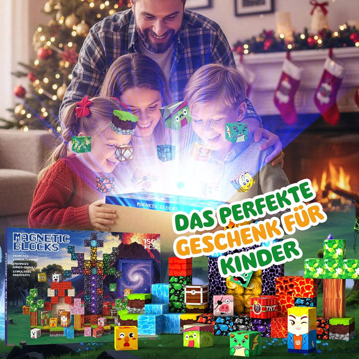 Magnetische Bausteine 100 PCS 2CM Magnetbausteine für Kinder ab 3 Jahre Blocks, Montessori Spielzeug
