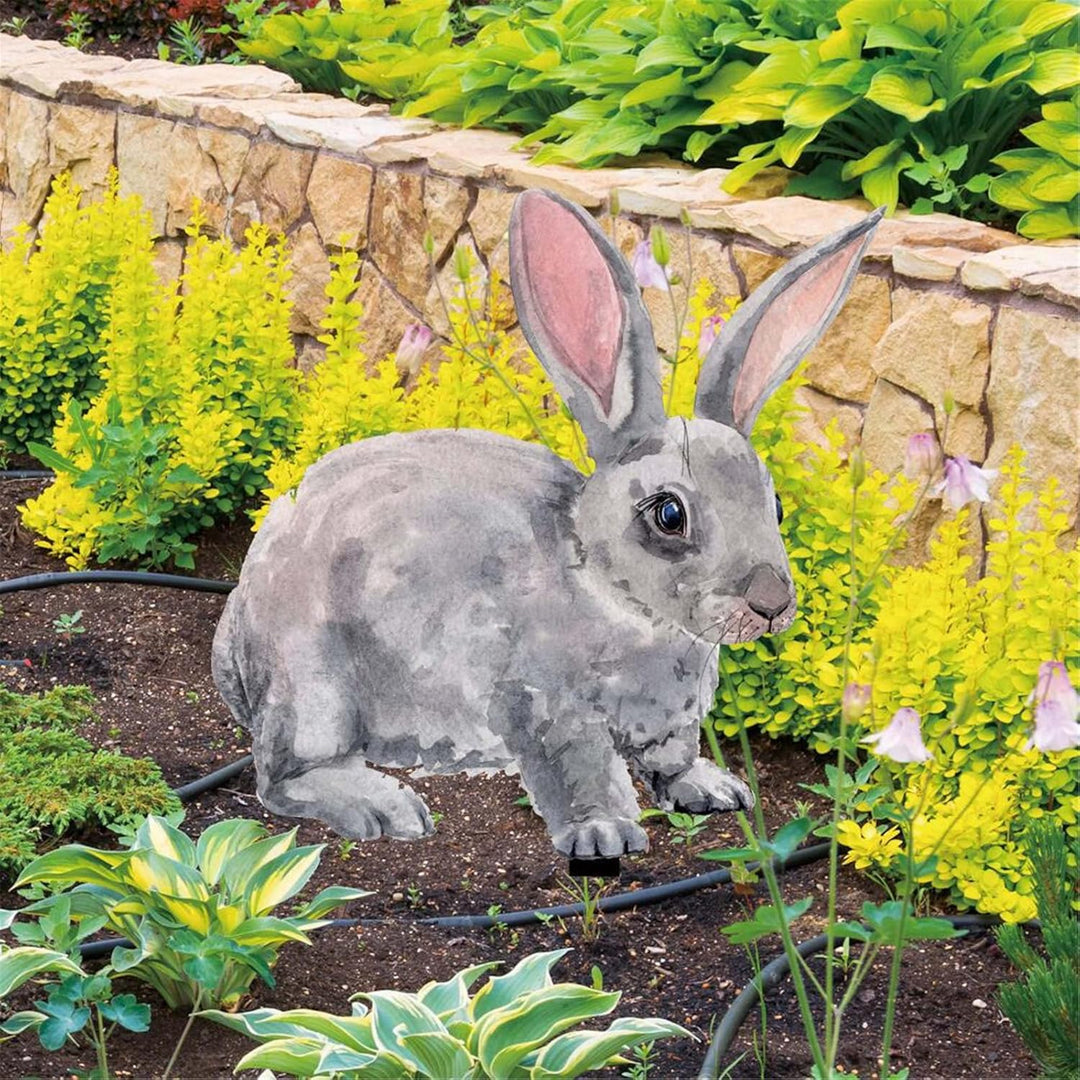 Gartenstecker Ostern Garten Hasen Deko Osterdeko für Draussen Frühling Modern Osterhase Aussen Oster