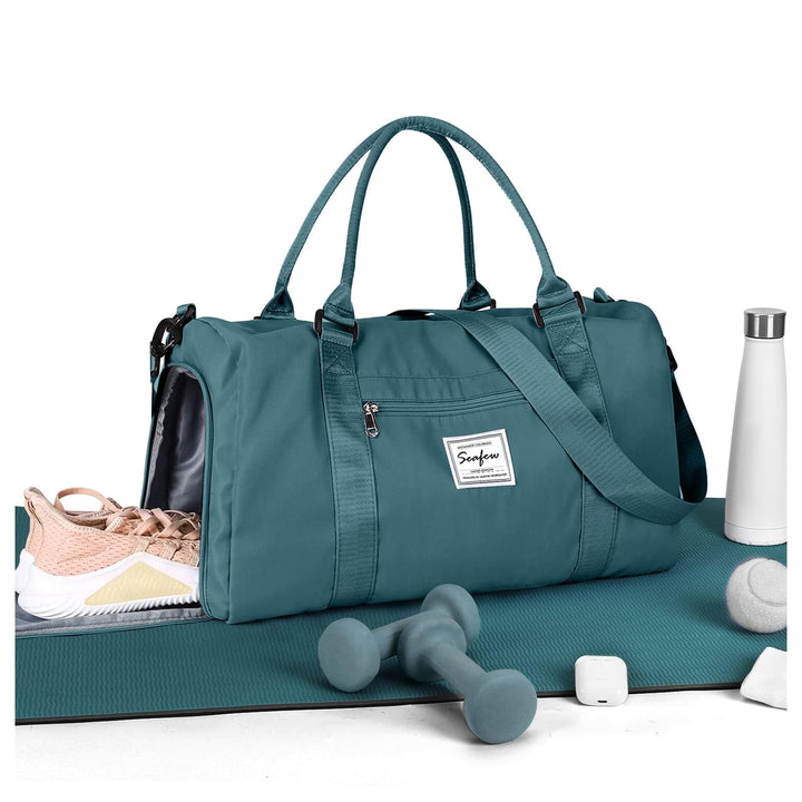 HYC00 Sport Duffel Bag Damen Handgepäck Sporttasche für Damen Herren mit Nassfach & Schuhfach, Reise