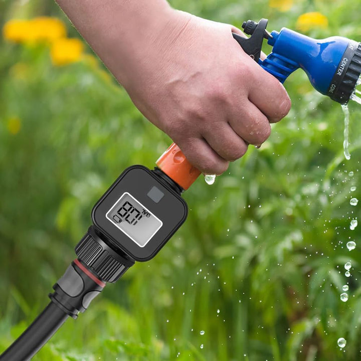 Wasserzähler, Wasserzähler mit 3/4 Zoll Standardgewinde, geeignet für Gartenschlauch/Wohnmobil/Rasen