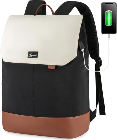 LOVEVOOK Rucksack Damen, Gross Wasserdichter Laptop Daypack Reiserucksack Arbeitstasche Elegant mit