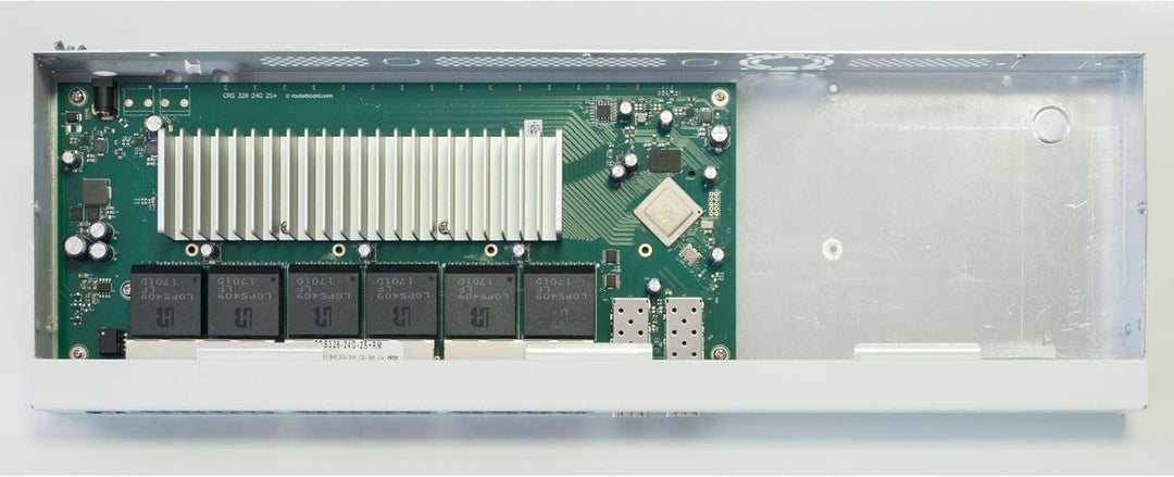 MikroTik CRS326-24G-2S+RM, 24x Gigabit Switch with 2x SFP+ Cages in 1U Rackmount Case