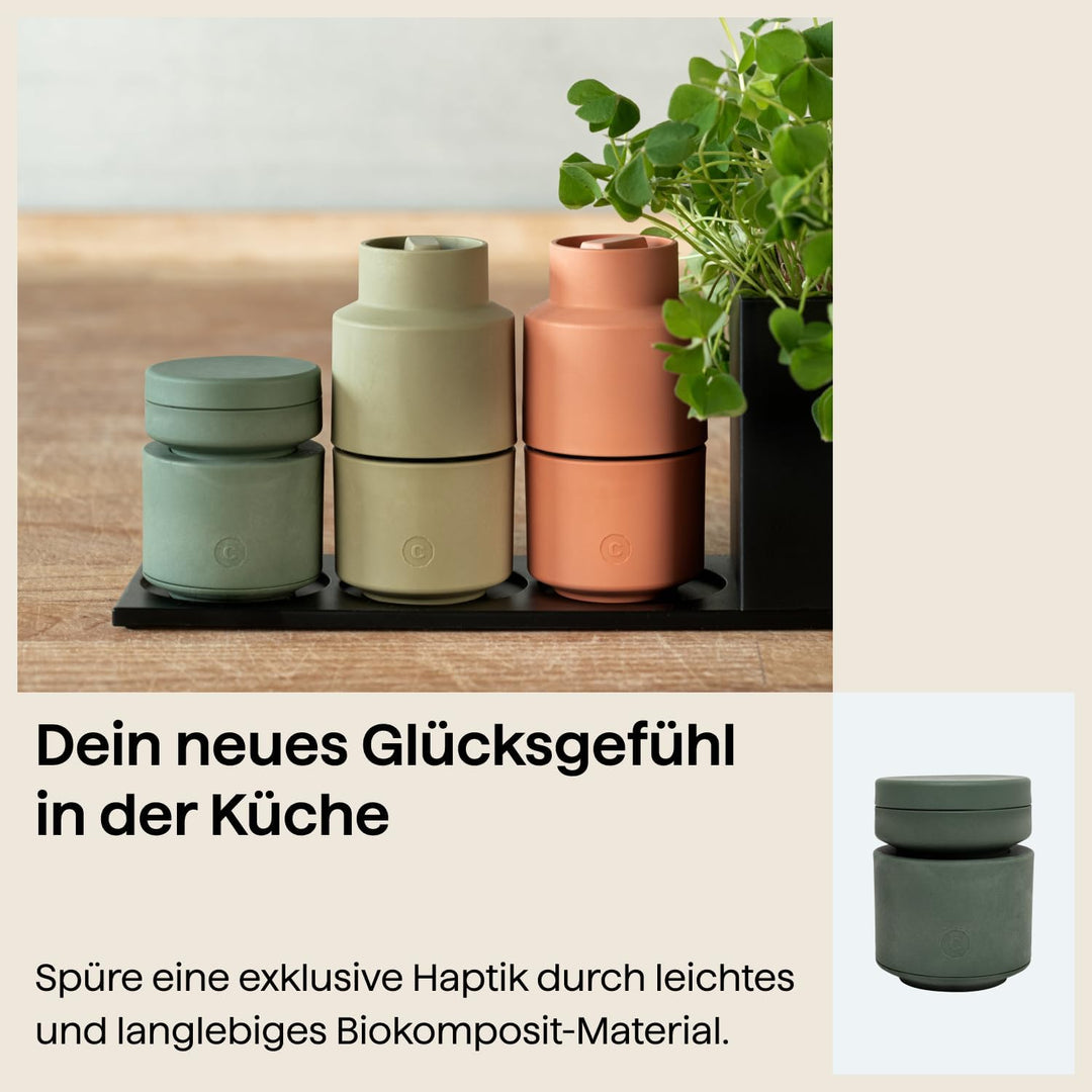 Crushgrind Billund Muskatmühle | Muskatnuss Mühle für Muskatnüsse | Gewürzmühle aus hochwertigen, na