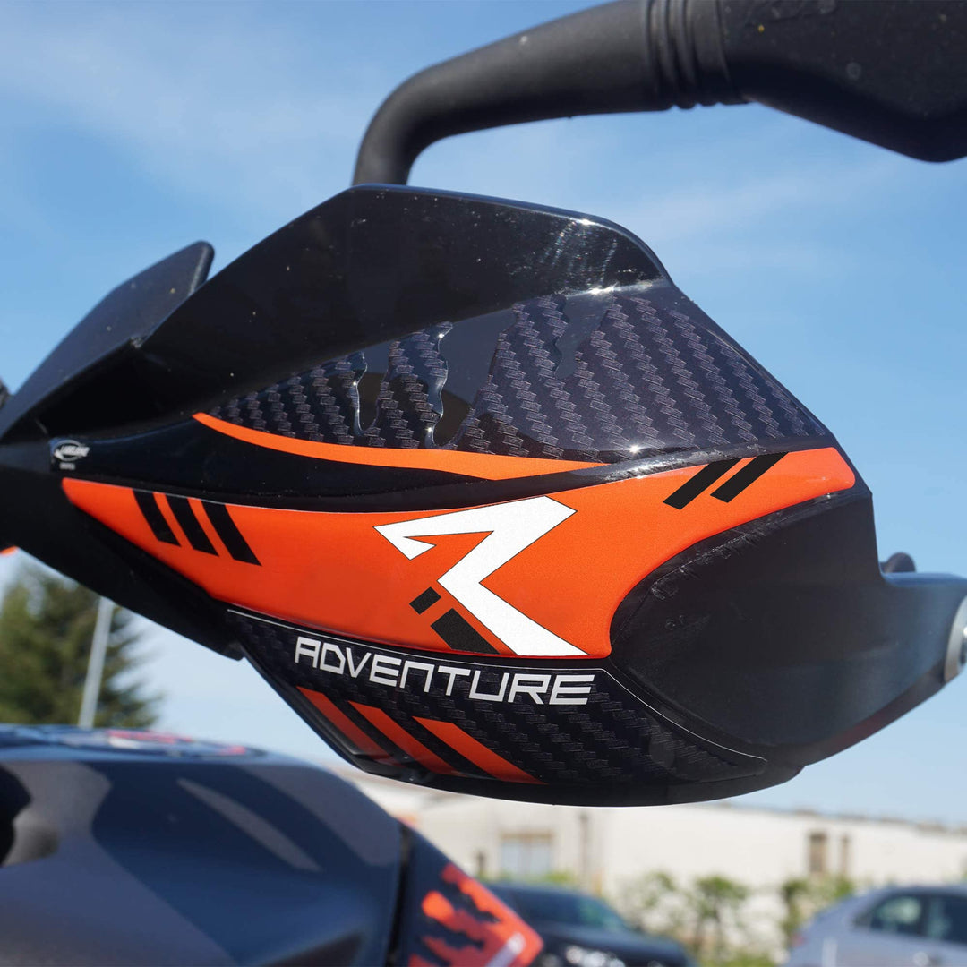 labelbike - Aufkleber aus Harz 3D Gel Handschutz Motorrad kompatibel mit KTM 790 890 1090 1190 Adven