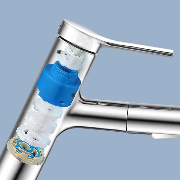 Waschtischarmatur mit Herausziehbarer Brause Wasserhahn Bad mit 3 Wasserstrahlarten Brause Kalt und