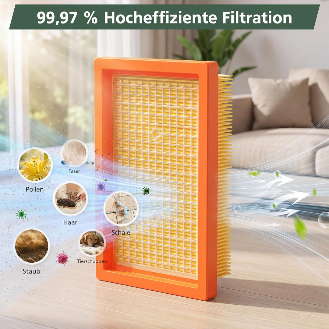 12 Stück KFI 487 Staubsaugerbeutel für Kärcher WD4,WD5,WD6,WD5P,WD6P, MV4, MV5, MV6,für Kärcher 2.86