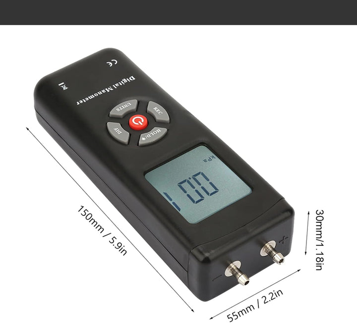 Differenzdruck Messgerät Grosses LCD Digital Manometer TL100 Handheld Multifunktionales Differenzdru