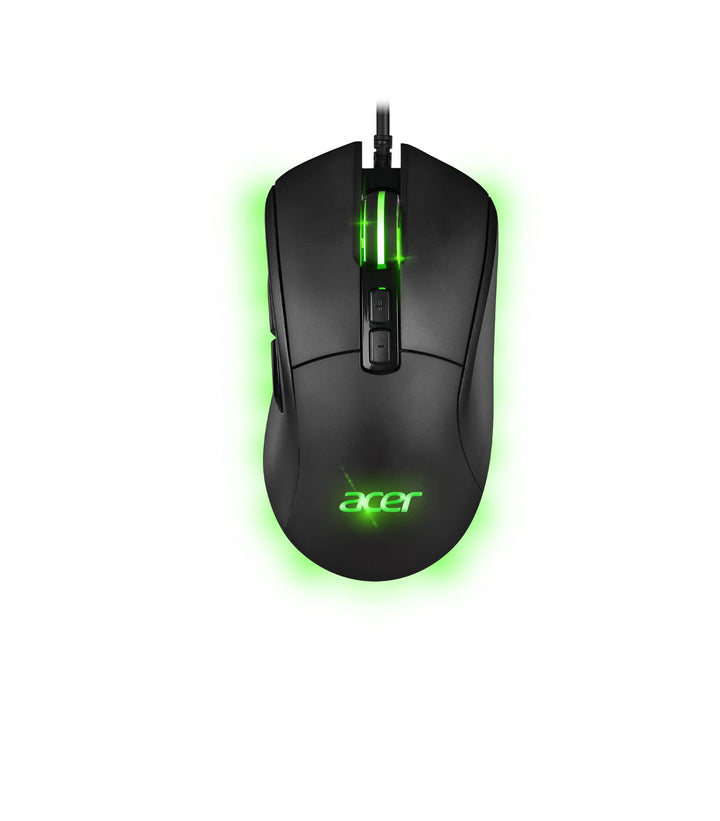 Acer, Gaming-Maus STARLIGHT-GM1000, Material: Gummi, 10 mehrfarbige LED-Effekte, 7 Tasten, 10000 DPI