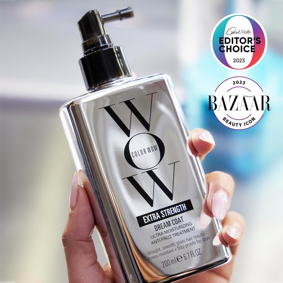 Color Wow Dream Coat Extra Strength, Hitzeschutz, Anti-Frizz Spray, bis 3 Haarwäschen, Glanzspray fü