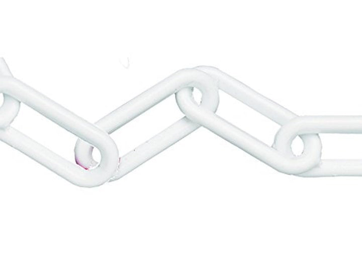 Faithfull FAICHPLW812C CHPLWS612 Plastic Chain 8mm x 12.5m White 1 Plastikkette 12,5 m 8 mm, 1 Plast