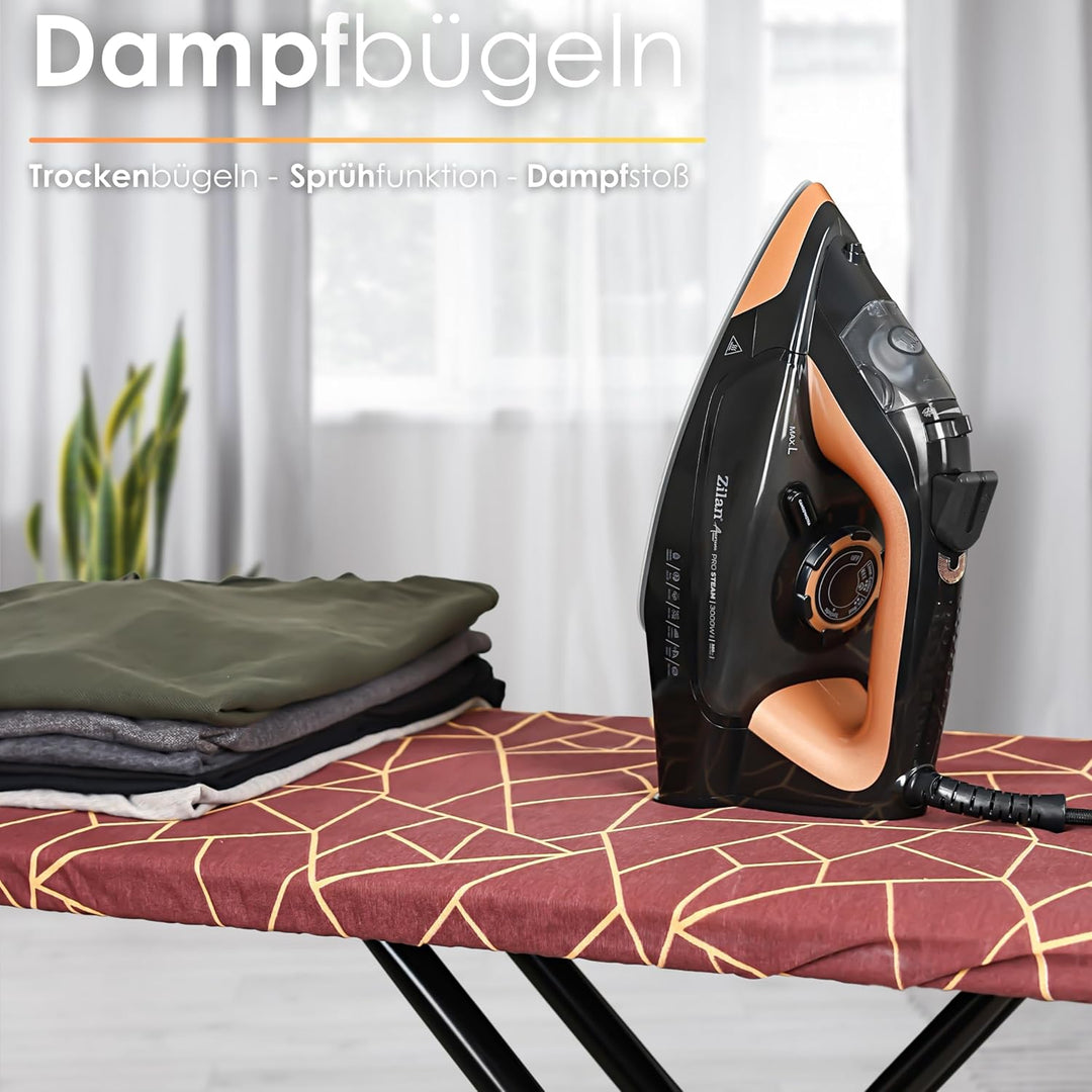 Bügeleisen dampf Dampfbügeleisen 380ml Wassertank Selbstreinigungsfunktion Anti Trop Anti Kalk Dampf