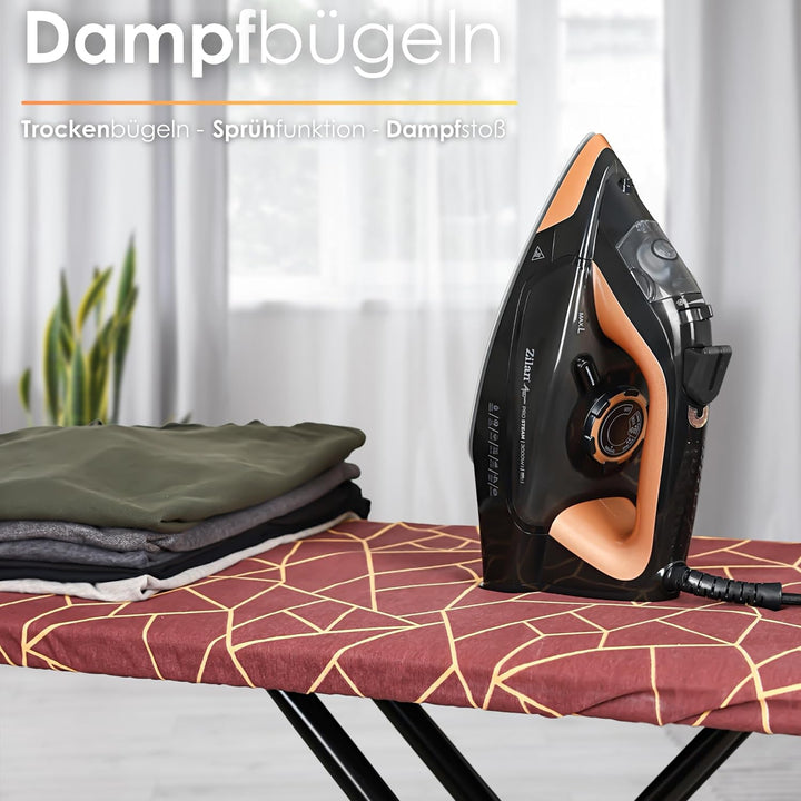 Bügeleisen dampf Dampfbügeleisen 380ml Wassertank Selbstreinigungsfunktion Anti Trop Anti Kalk Dampf
