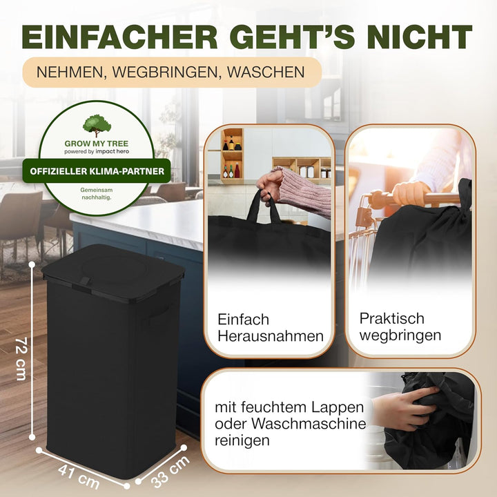 Pfandflaschen Sammelbehälter Metallrahmen mit Tragetasche, Reissverschluss und Drehdeckel am Pfandfl