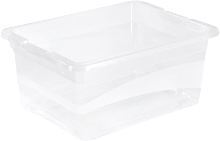 keeeper Aufbewahrungsbox mit Deckel und Schiebeverschluss, 39,5 x 29,5 x 17,5 cm, 12 l, Cornelia, Tr