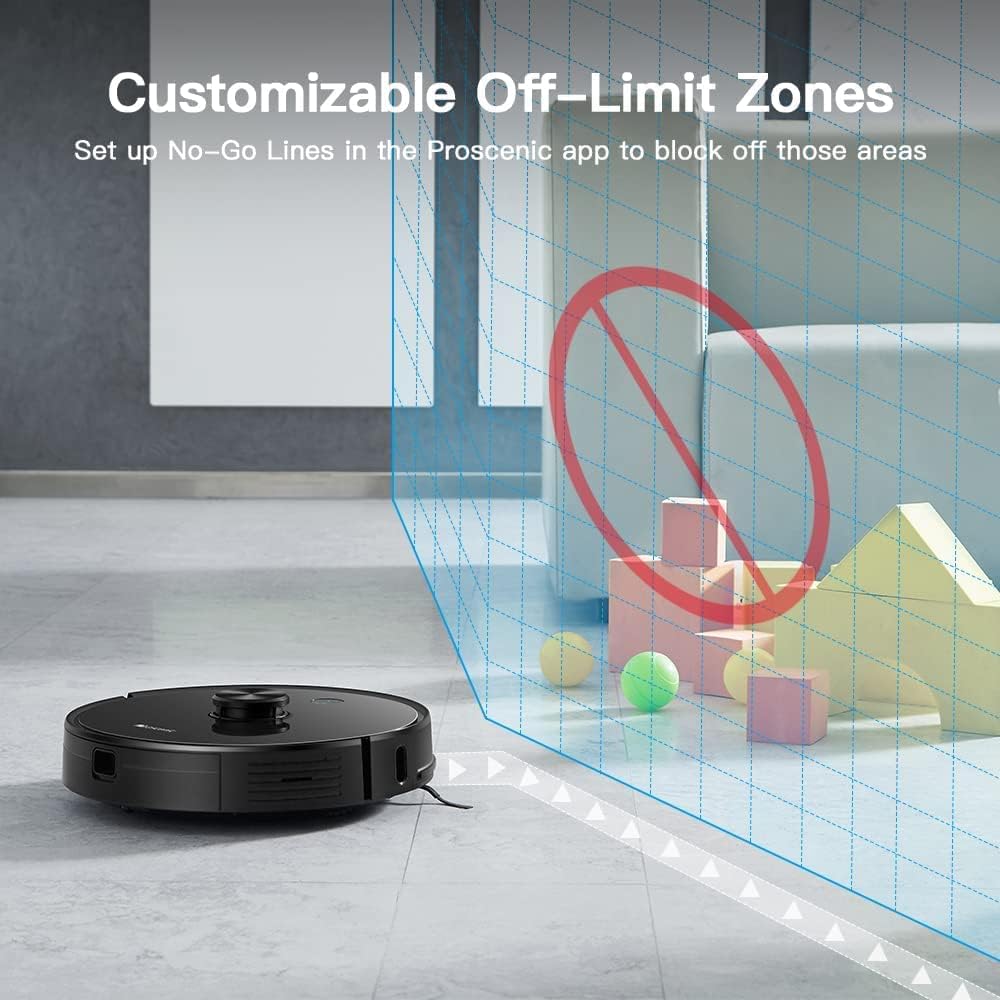 Proscenic M7 PRO WLAN Saugroboter, Staubsauger Roboter mit Laser-Navigation, App- und Alexa Steuerun
