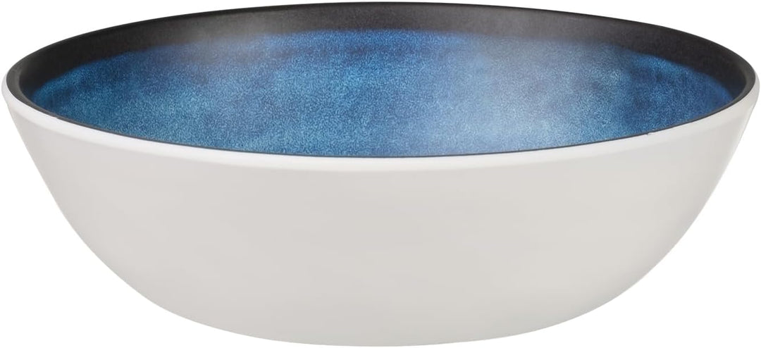 Melamin Camping Geschirr Set 4 Personen Deep Ocean + 4 Timo Champgner Gläser Flûtes Tafelgeschirr Pi