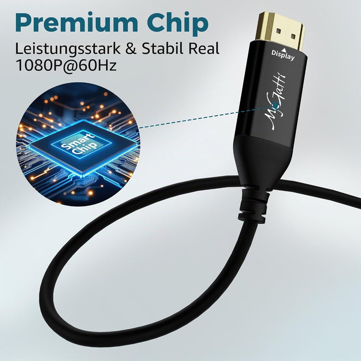 USB auf HDMI AdapterKabel 1m,Unidirektional USB A 3.0 Stecker auf HDMI Stecker,2K/1080P Full HD für