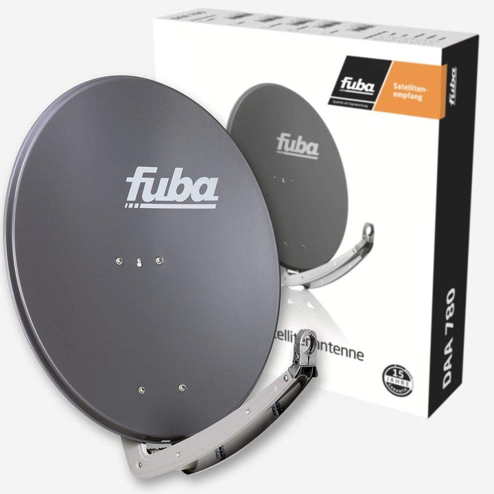 Fuba DAA 780 A Aluminium-Satelliten-Parabolantenne (38,50 dB, Grosse 78 cm) anthrazit anthrazit 78 c