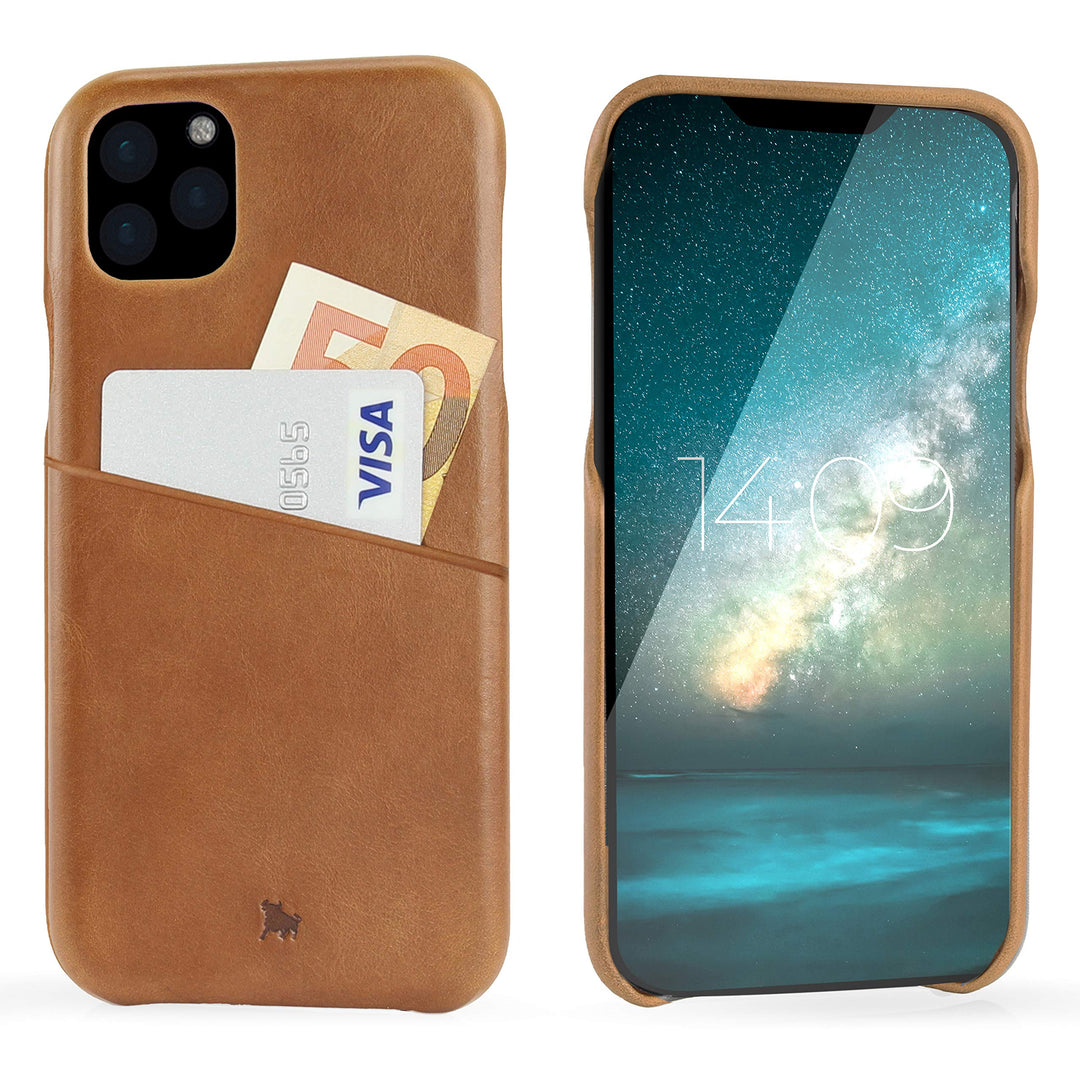 BULLAZO Menor Urban – kompatibel mit iPhone 11 / XI Case Schutzhülle Handy Hülle Kartenfach aus Lede