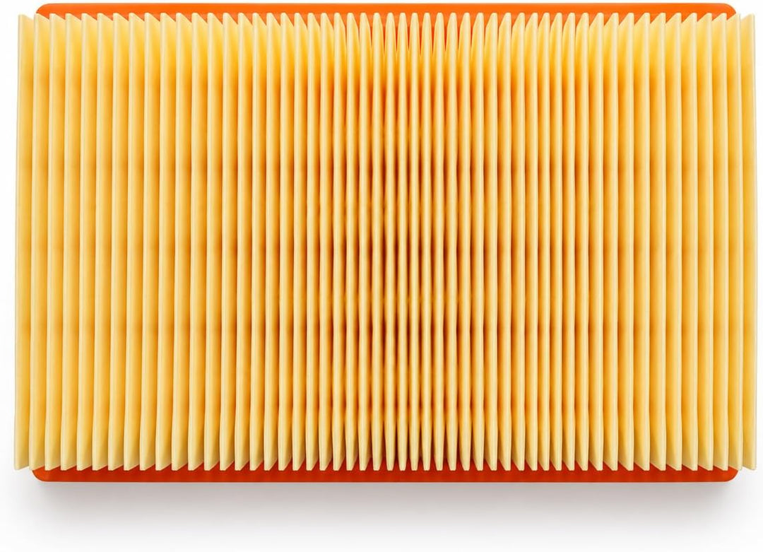 M&amp;M Smartek 2x Flachfaltenfilter für Kärcher WD4-WD6/MV4-MV6 | Passgenauer Kassettenfilter für Nass-