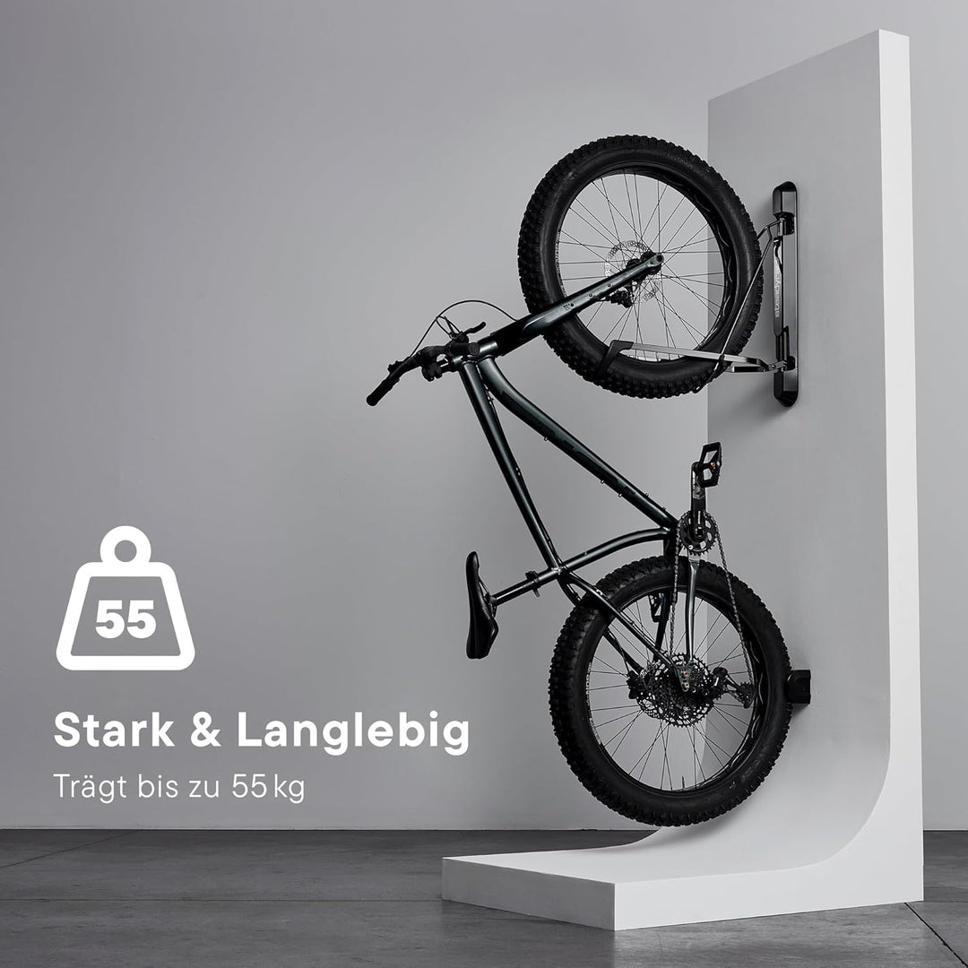 Steadyrack Fahrradhalter - Vertikaler Fahhradhalter für Fatbikes Einfaches Wandmontagesystem für Gar
