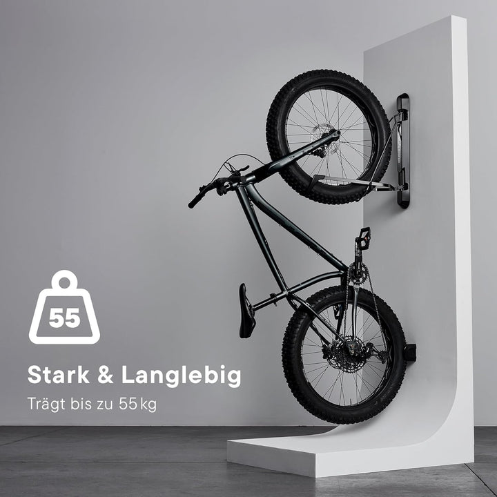 Steadyrack Fahrradhalter - Vertikaler Fahhradhalter für Fatbikes Einfaches Wandmontagesystem für Gar