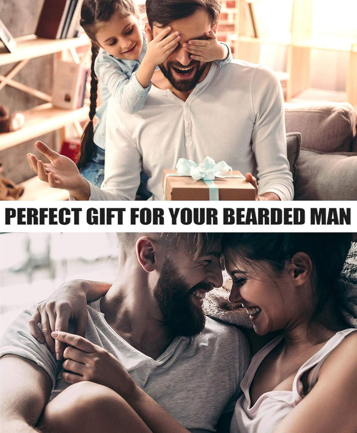 Upgraded 2 Pack Beard Oil Serum Conditioner for Men Beard Mustaches Growth, Soften, Moisturizing & S