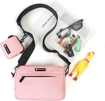 wasserdichte Leckerlibeutel für Hunde, Dog Walking Bag, integrierter Kotbeutelspender, verstellbare