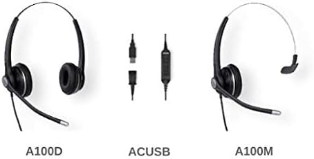 SNOM A100D Binaural Headset for all Snom desktop Telephones 3x0/D3x5/7x0/D7x5; 4342 Breitband Headse