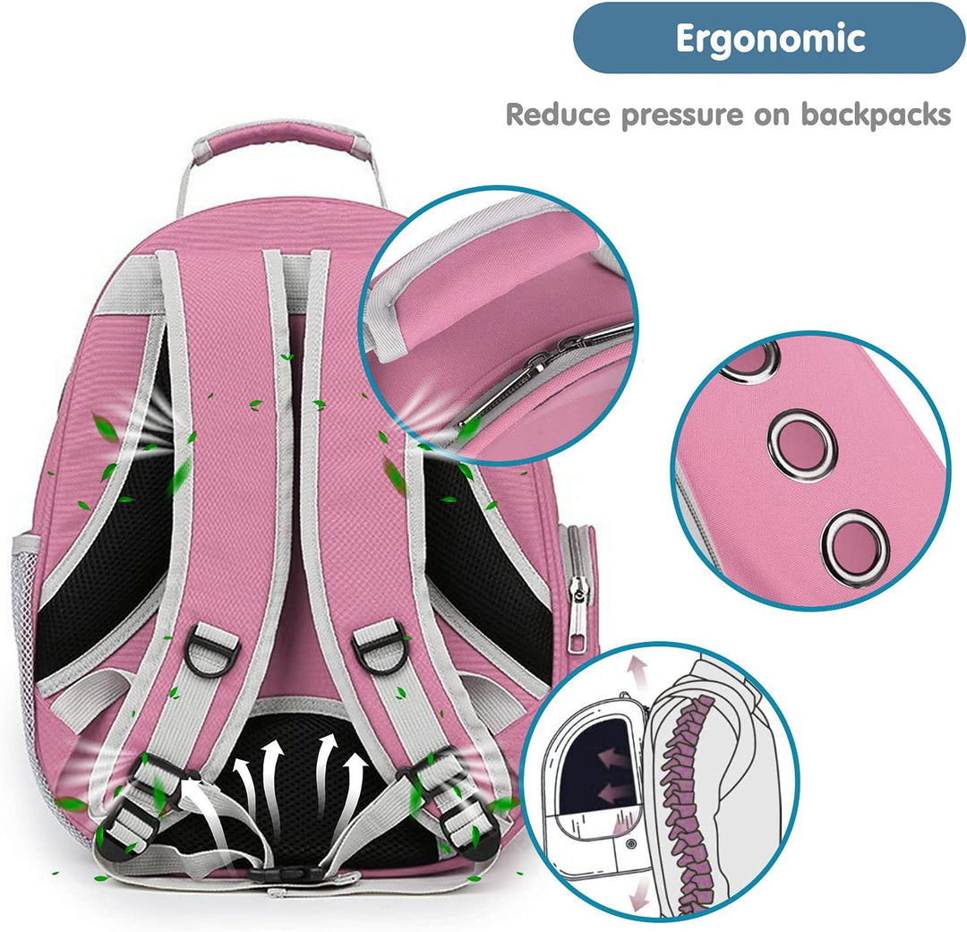 PETCUTE Haustier Katzen Rucksack,Hunde Rucksack für Kleine Katzen und Hunde,Atmungsaktive 360 ° Sich