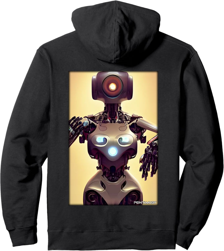 Roboter Zukunft Technik Wissenschaft Sci-Fi Maschine Pullover Hoodie