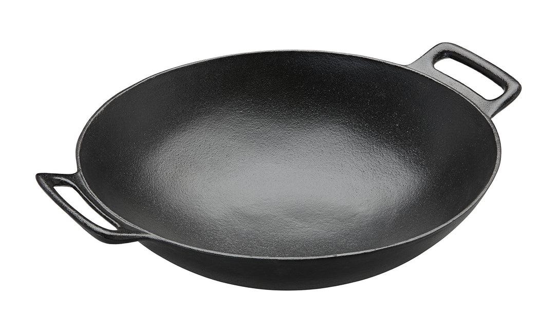 RÖSLE VARIO Wok, Hochwertiger Wok aus emailliertem Gusseisen zum scharfen Anbraten, asiatische Küche