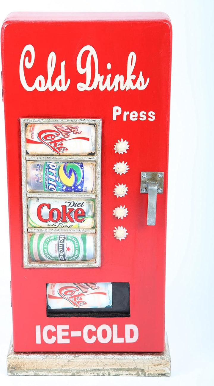 Point Home Design-Schlüsselschrank Cold Drinks, Retro, rot, 52cm