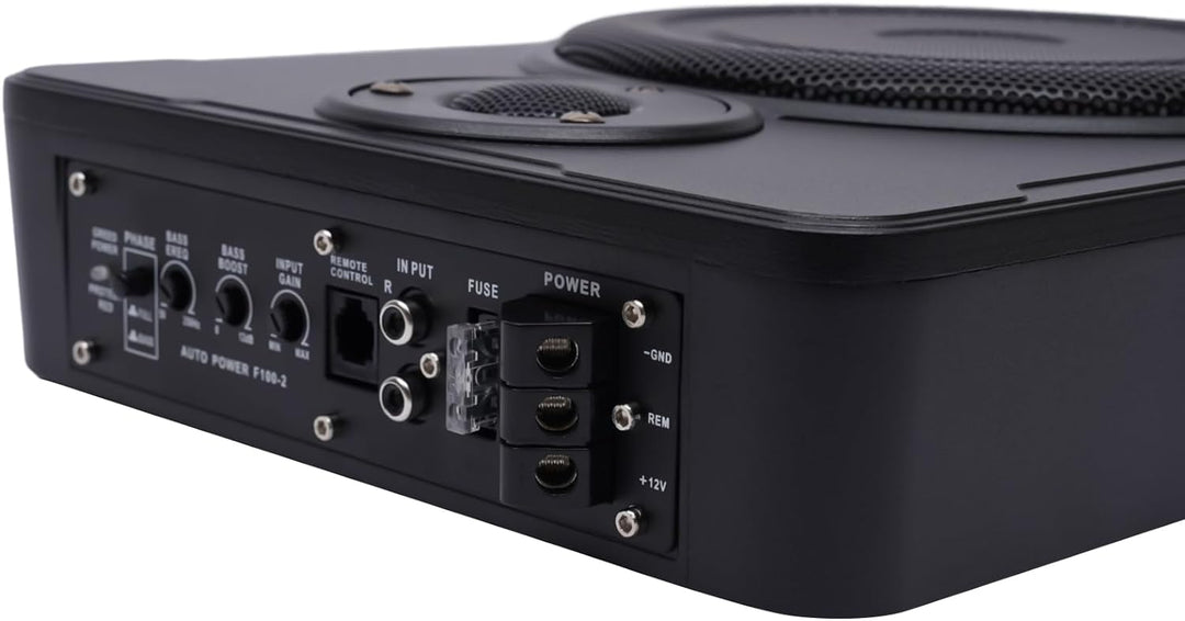 HarBin-Star Ultradünner Auto-Subwoofer mit Kabe Verbesserter Bass Aktive Lautsprecher 600W Leistung