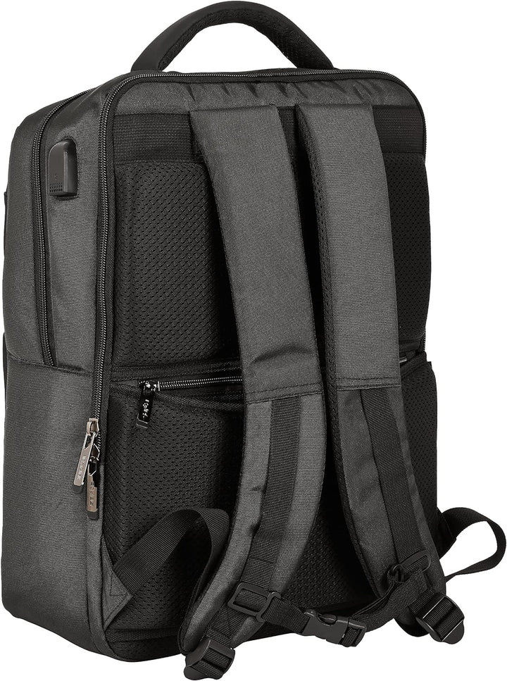 safta Unisex Kinder, 15,6 Zoll und USB Business Grey Rucksack mit 2 Taschen, 31 x 44 x 13 cm, bunt,