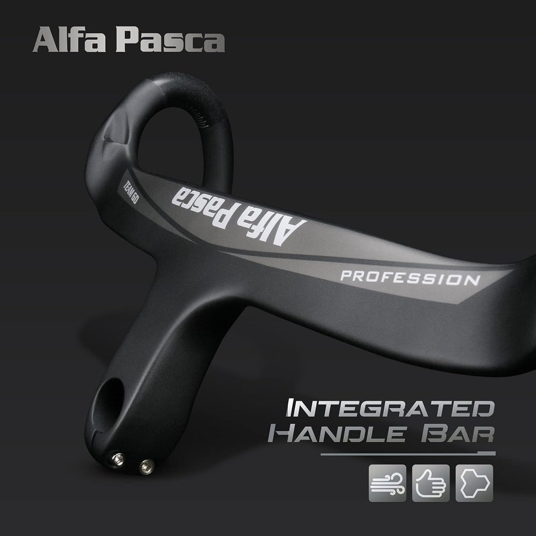 Rennrad lenker carbon rennrad lenker integrierter vorbau Alfa pasca aero lenker 28.6 UD matt 400 * 1