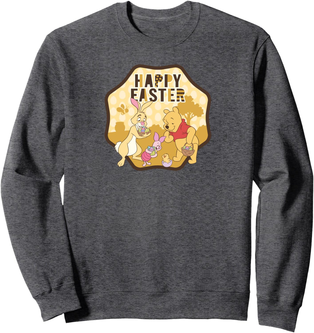 Disney Winnie the Pooh Rabbit Piglet Happy Easter Sweatshirt