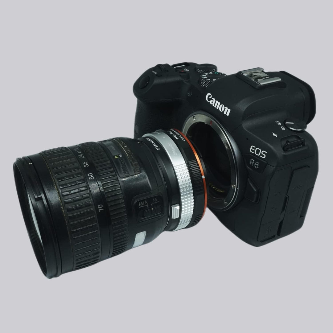 PHOLSY Objektivadapter Manueller Fokus mit dem Blendensteuerring Kompatibel mit Nikon G/F/AI/AIS/D/A