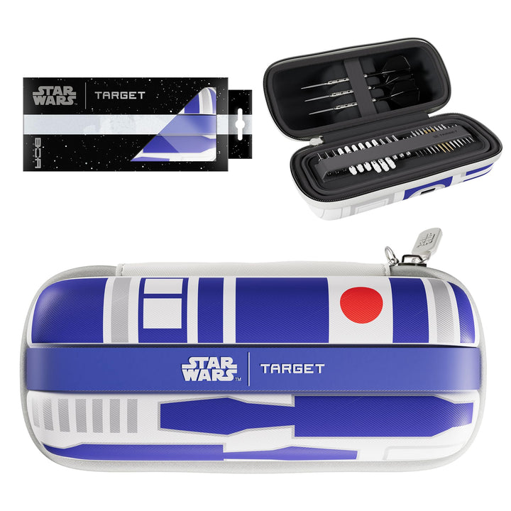 Target Darts Star Wars R2-D2-BOA-Etui | Hochwertiges Disney-Dart-Etui mit R2D2-Droid-Design, Aufbewa