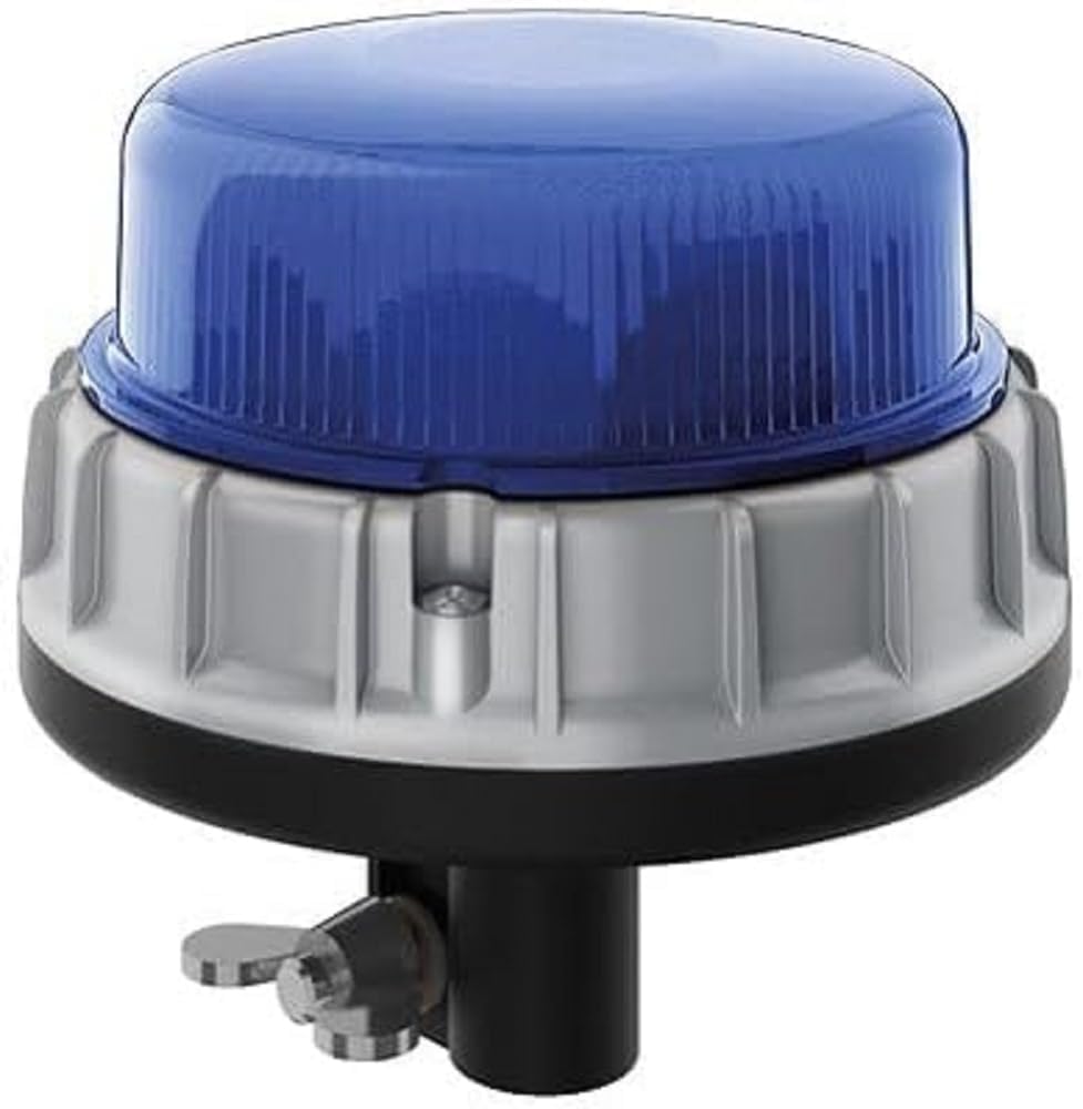HELLA - LED-Blitz-Kennleuchte - K-LED 2.0 R - 12/24V - blau - Rohrstutzen - Menge: 1 - 2XD 011 557-2