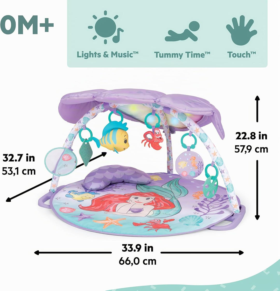 Bright Starts, Die kleine Meerjungfrau Twinkle Trove beleuchtetes Musik-Aktivitäts-Fitness-Studio, 2