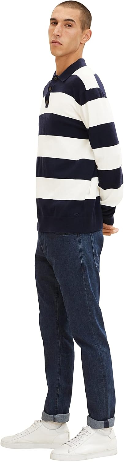 TOM TAILOR Herren Troy Slim Fit Jeans 29W / 30L 10114 - Clean Dark Stone Blue Denim, 29W / 30L 10114