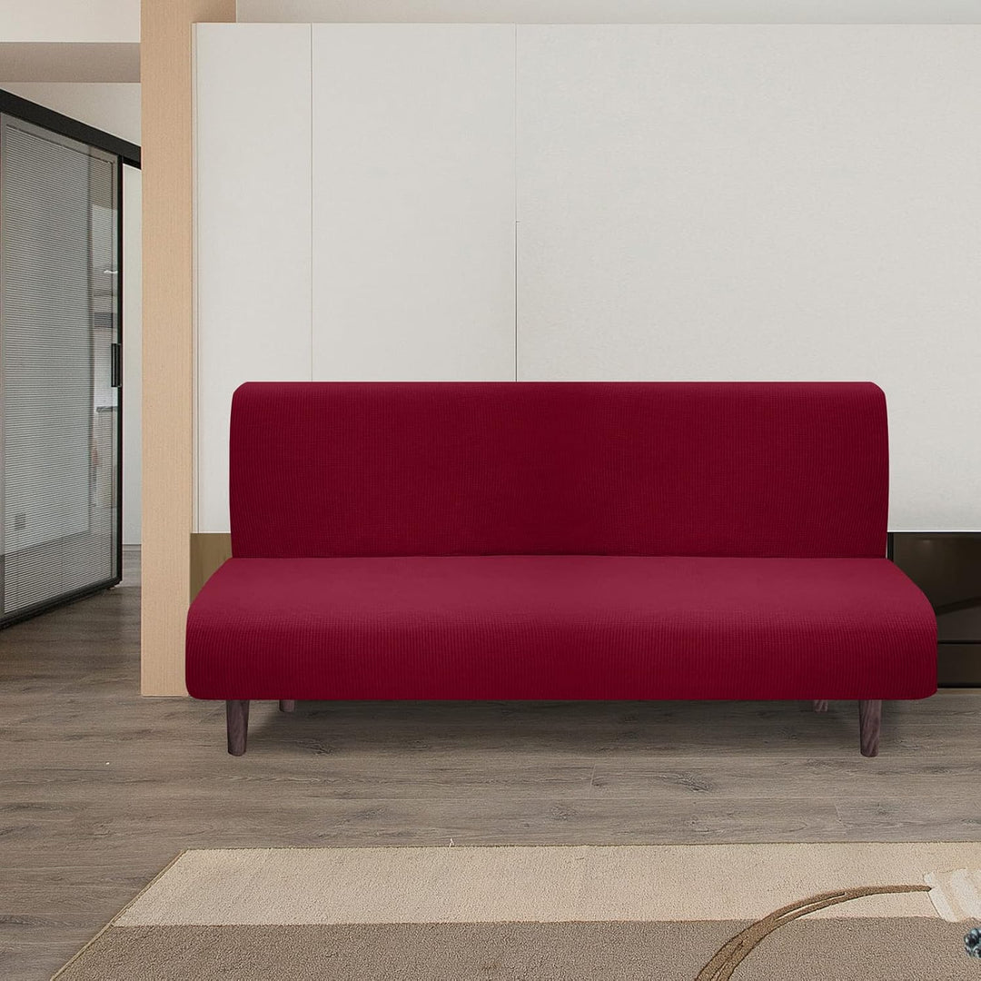 Granbest wasserdichte Armlose Futon Abdeckung, Hoher Stretch Futon Schutz für Faltendes Schlafsofa A