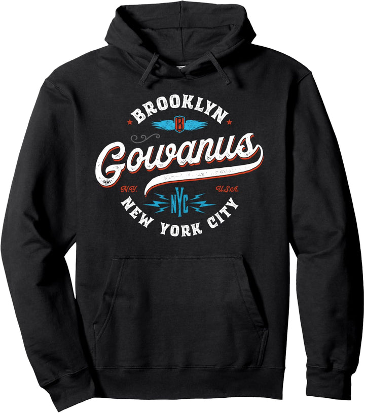 Gowanus Brooklyn New York City - NYC retro vintage Pullover Hoodie