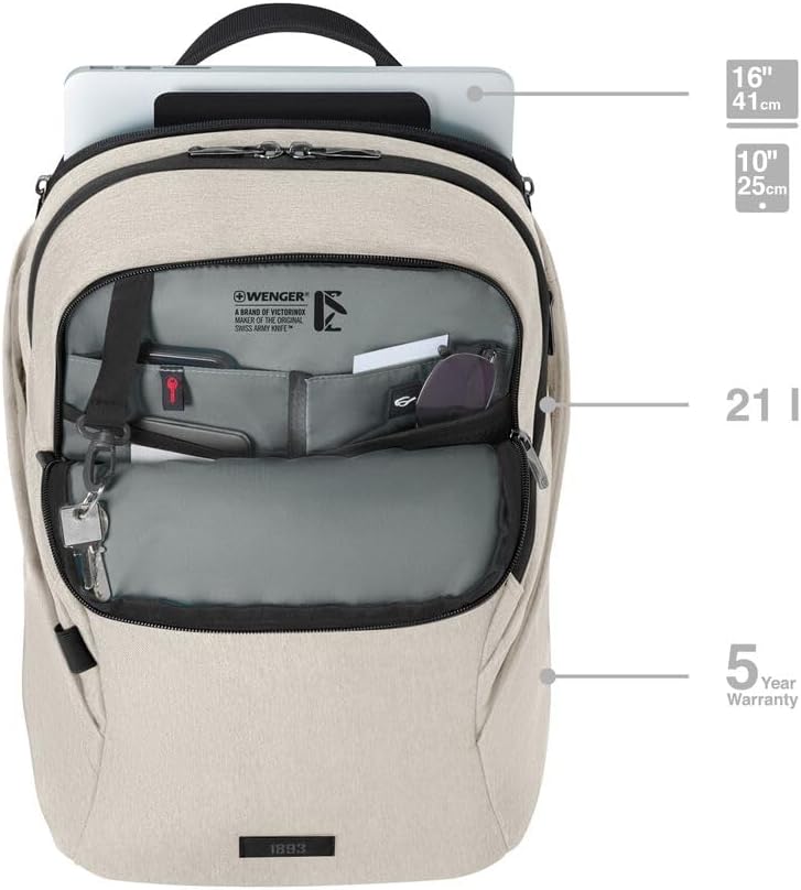 WENGER MX Laptop-Rucksack, Notebook, Tablet bis 10 Zoll, Damen Herren, Business Uni Schule Reisen Be