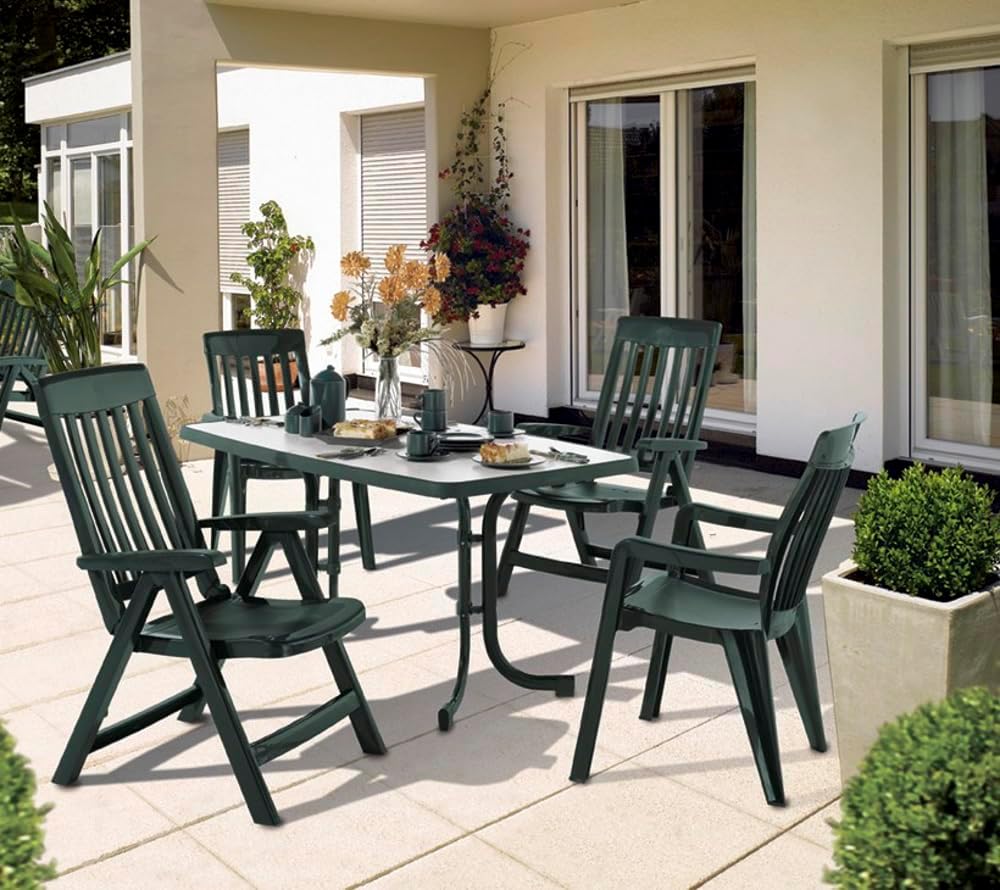 Sieger 233/G Boulevard-Klapptisch mit mecalit-Pro-Platte 115 x 70 cm, Stahlrohrgestell eisengrau, Ti