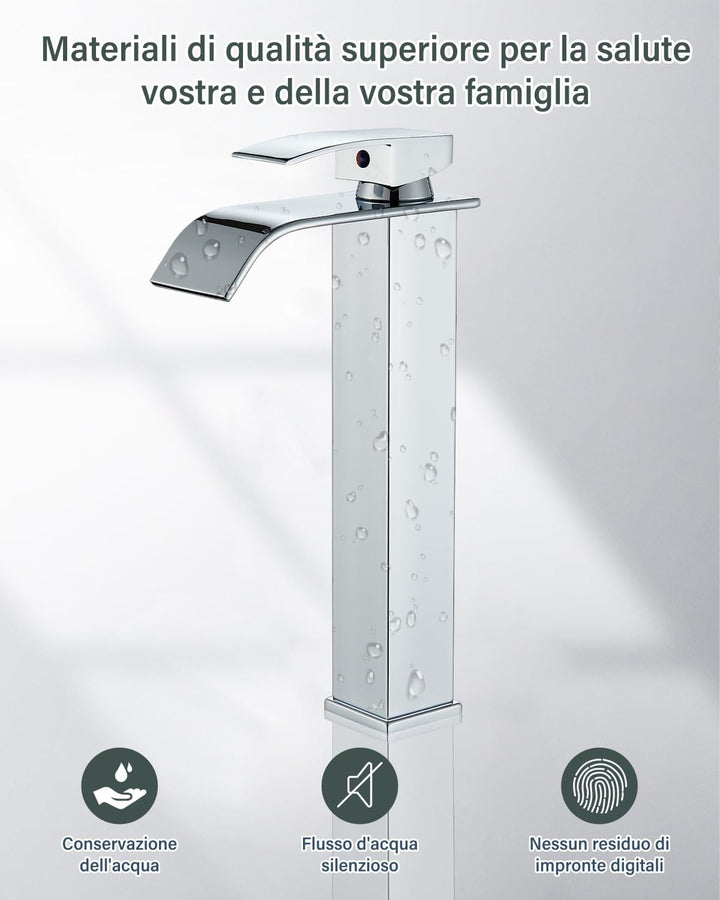 JUNSHENG Badezimmer-Wasserhahn, Moderner Einhebel-Badezimmerwaschbeckenarmatur, elektrolytische Besc