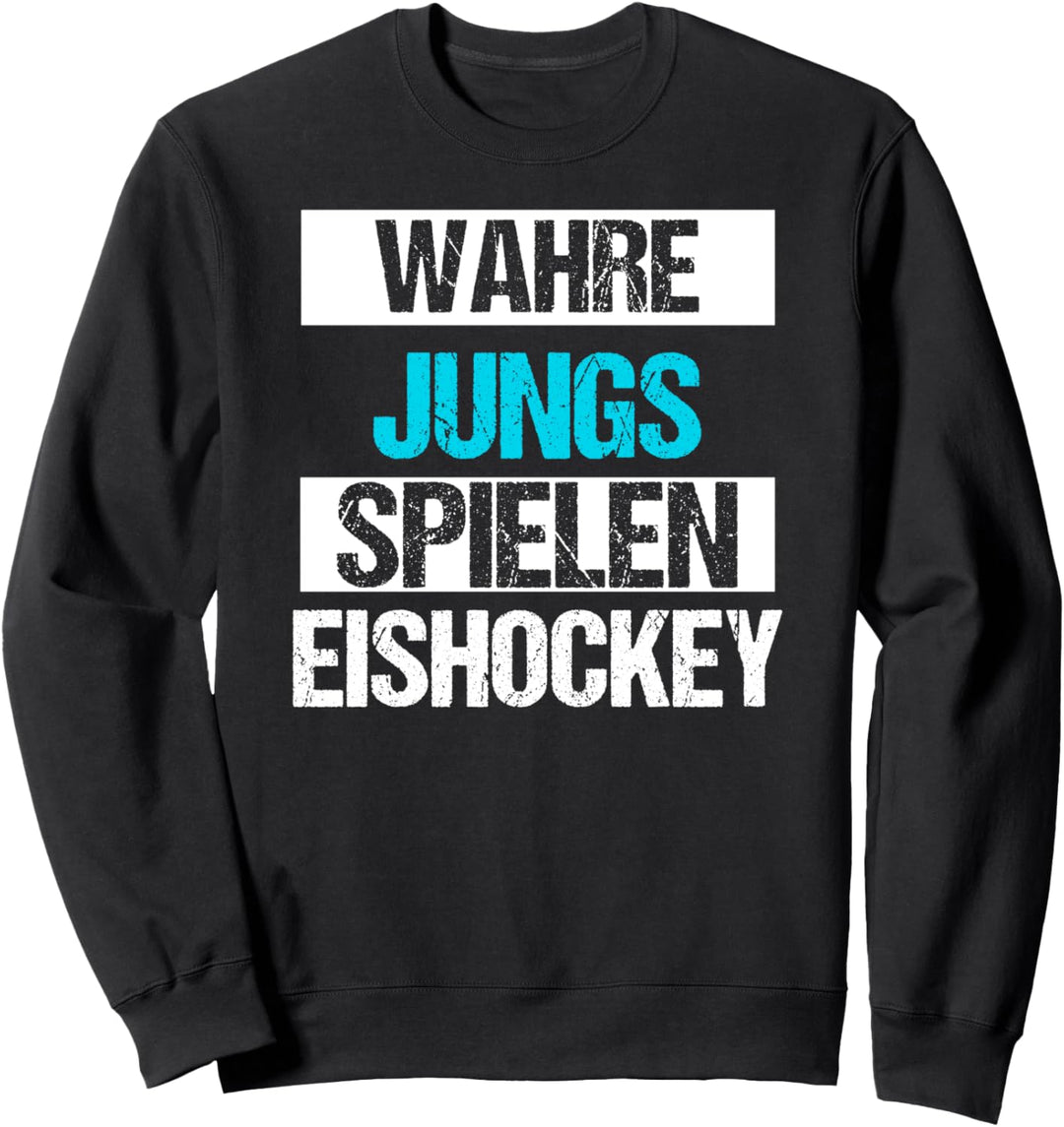 Jungen Eishockey Sport Weihnachts Geschenk Lustiges Shirt Sweatshirt