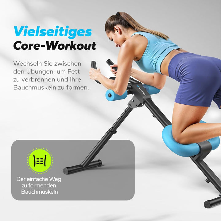 MERACH Bauchtrainer Bauchmuskeltrainer für Zuhause Multifunktionale Trainingsgerät für Ganzkörpertra